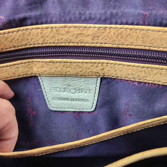 Anuschka S.M.D.C Medium Crossbody Convertible Purse Adjustable Floral Safari - Picture 12 of 16